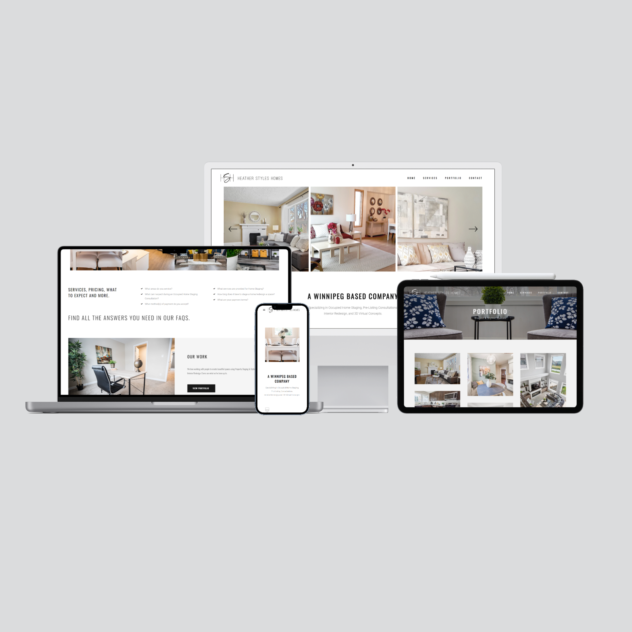 Heather Styles Homes website design