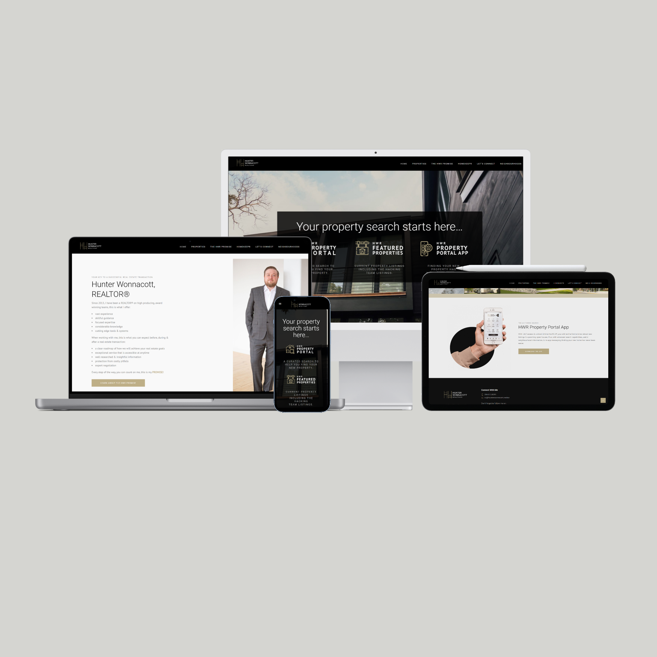 Hunter Wonnacott, Realtor® Website Design